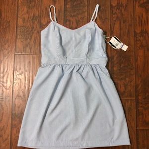 NWT Seersucker Nautical Bow Dress
